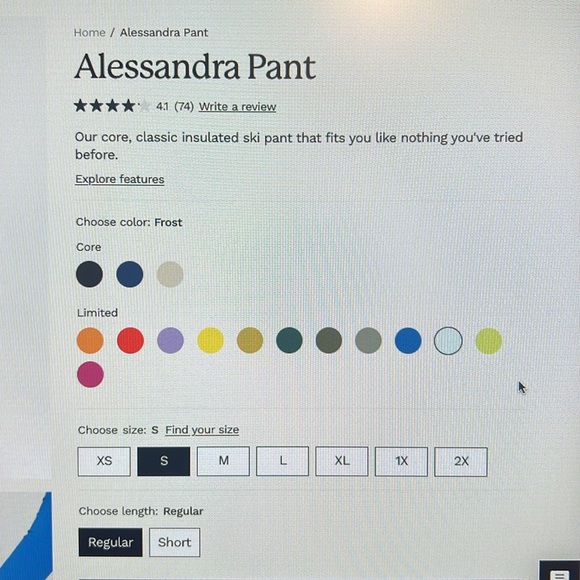 Light Blue Alessandra Ski Pant Halfdays - Picture 7 of 12